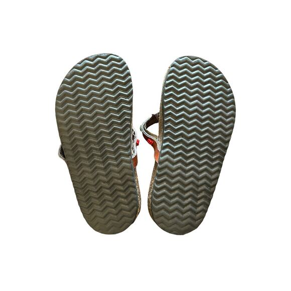 Beaded Leather Hand Crafted Sandals US Youth Sz 10 Unbranded Cork & Leather‎ - Picture 6 of 7